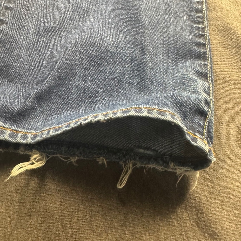 Lucky Brand Jeans Mens 34x32 Vintage Straight Dark Wash Distressed Denim - Picture 12 of 16